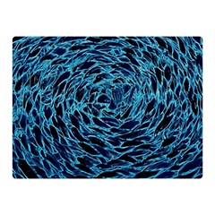 Neon Abstract Surface Texture Blue Double Sided Flano Blanket (mini) 