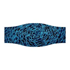 Neon Abstract Surface Texture Blue Stretchable Headband