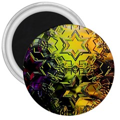 Background Star Abstract Colorful 3  Magnets by HermanTelo