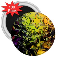 Background Star Abstract Colorful 3  Magnets (100 Pack) by HermanTelo