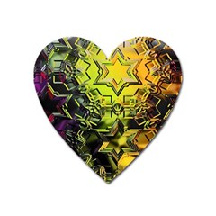 Background Star Abstract Colorful Heart Magnet by HermanTelo