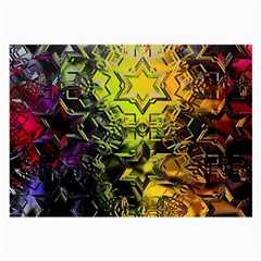 Background Star Abstract Colorful Large Glasses Cloth (2 Sides)