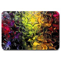 Background Star Abstract Colorful Large Doormat 