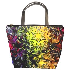 Background Star Abstract Colorful Bucket Bag