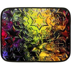 Background Star Abstract Colorful Double Sided Fleece Blanket (mini) 