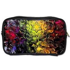 Background Star Abstract Colorful Toiletries Bag (one Side) by HermanTelo