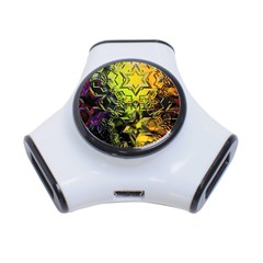 Background Star Abstract Colorful 3-port Usb Hub by HermanTelo