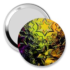 Background Star Abstract Colorful 3  Handbag Mirrors by HermanTelo