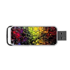 Background Star Abstract Colorful Portable Usb Flash (one Side)