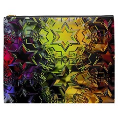 Background Star Abstract Colorful Cosmetic Bag (xxxl) by HermanTelo