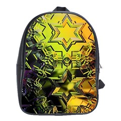 Background Star Abstract Colorful School Bag (xl)