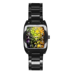 Background Star Abstract Colorful Stainless Steel Barrel Watch by HermanTelo