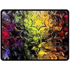 Background Star Abstract Colorful Double Sided Fleece Blanket (large) 