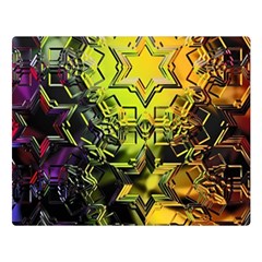 Background Star Abstract Colorful Double Sided Flano Blanket (large) 