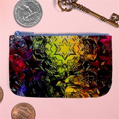 Background Star Abstract Colorful Large Coin Purse