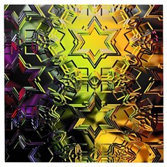 Background Star Abstract Colorful Wooden Puzzle Square