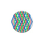 Geometric Line Rainbow Golf Ball Marker (4 pack) Front