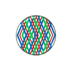 Geometric Line Rainbow Hat Clip Ball Marker (4 Pack)