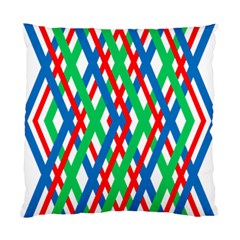 Geometric Line Rainbow Standard Cushion Case (one Side)