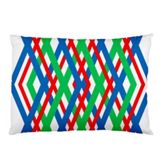 Geometric Line Rainbow Pillow Case