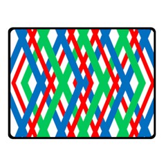 Geometric Line Rainbow Fleece Blanket (small)