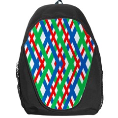 Geometric Line Rainbow Backpack Bag