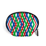 Geometric Line Rainbow Accessory Pouch (Small) Front