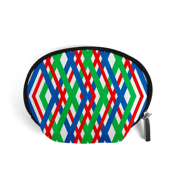 Geometric Line Rainbow Accessory Pouch (Small)