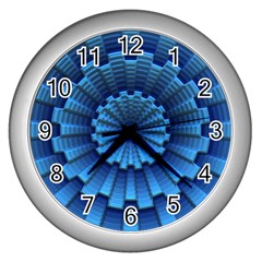 Mandala Background Texture Wall Clock (silver) by HermanTelo