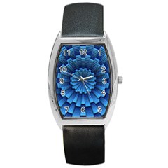 Mandala Background Texture Barrel Style Metal Watch by HermanTelo