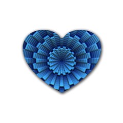 Mandala Background Texture Heart Coaster (4 Pack) 