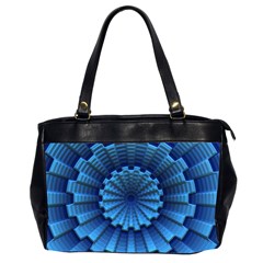 Mandala Background Texture Oversize Office Handbag (2 Sides)