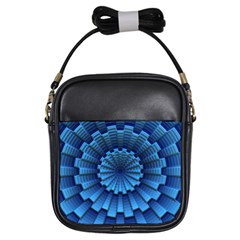 Mandala Background Texture Girls Sling Bag