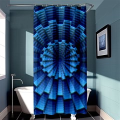 Mandala Background Texture Shower Curtain 36  X 72  (stall) 