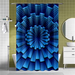 Mandala Background Texture Shower Curtain 48  X 72  (small) 