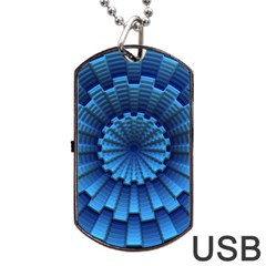 Mandala Background Texture Dog Tag Usb Flash (two Sides)