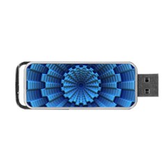 Mandala Background Texture Portable Usb Flash (two Sides) by HermanTelo