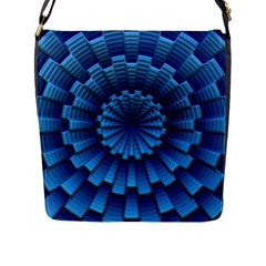 Mandala Background Texture Flap Closure Messenger Bag (l)