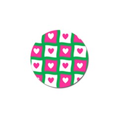 Pink Love Valentine Golf Ball Marker (10 Pack) by Mariart