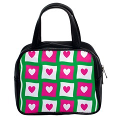 Pink Love Valentine Classic Handbag (two Sides) by Mariart