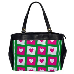 Pink Love Valentine Oversize Office Handbag by Mariart