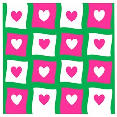 Pink Love Valentine Wooden Puzzle Square