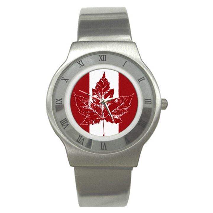 Cool Canada Watches Stainless Steel Watch (Slim)