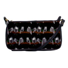 Cute Owl Pattern Shoulder Clutch Bag by bloomingvinedesign