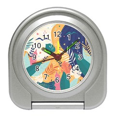 Tropical Pattern Travel Alarm Clock by Valentinaart