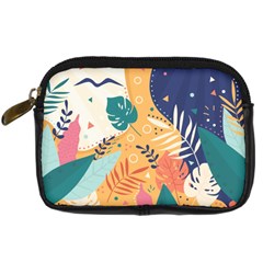 Tropical Pattern Digital Camera Leather Case by Valentinaart