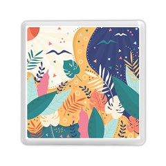 Tropical Pattern Memory Card Reader (square) by Valentinaart