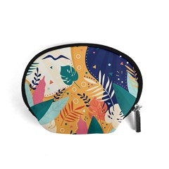 Tropical Pattern Accessory Pouch (small) by Valentinaart