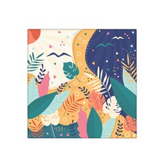 Tropical Pattern Satin Bandana Scarf