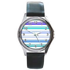 Marine Round Metal Watch